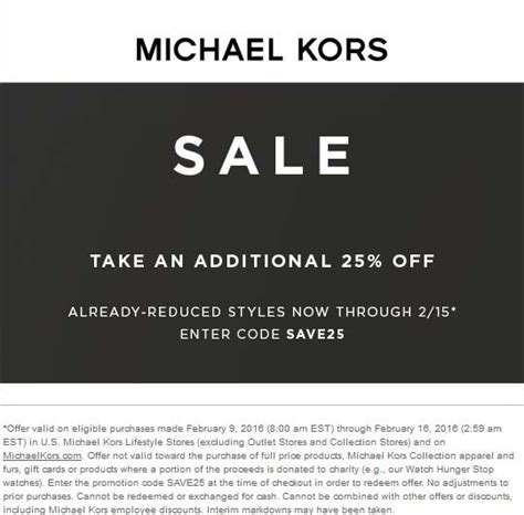 michael kors coupon in store|michael kors coupon codes 2024.